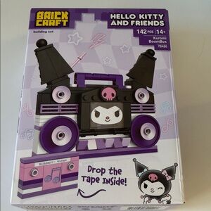 Kuromi BoomBox Building Set - Purple and Black